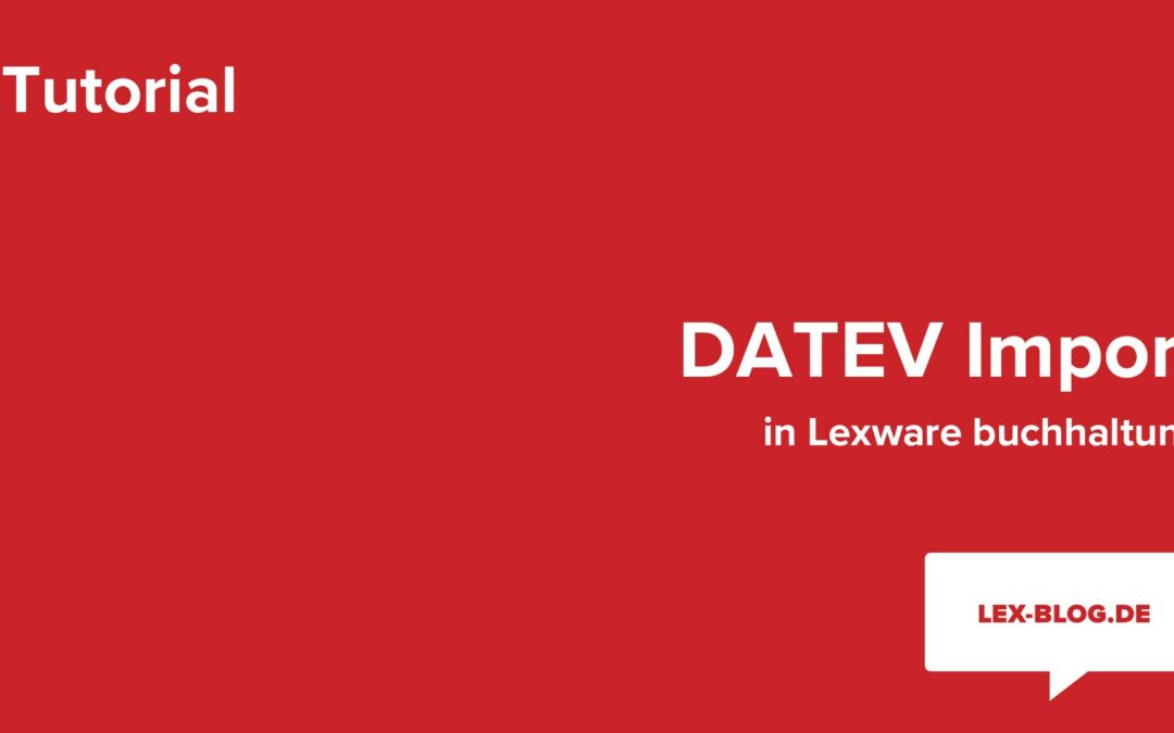 Datev Import in Lexware buchhaltung