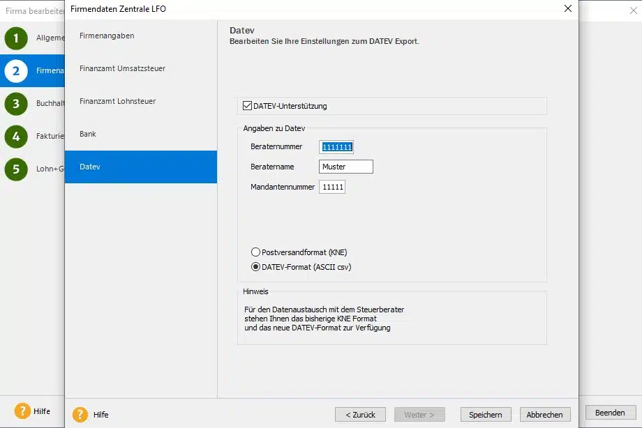 DATEV Unterstützung aktivieren in Lexware basis / plus Versionen