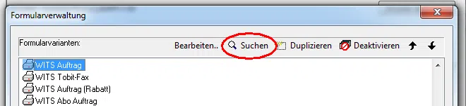 Formularsuche