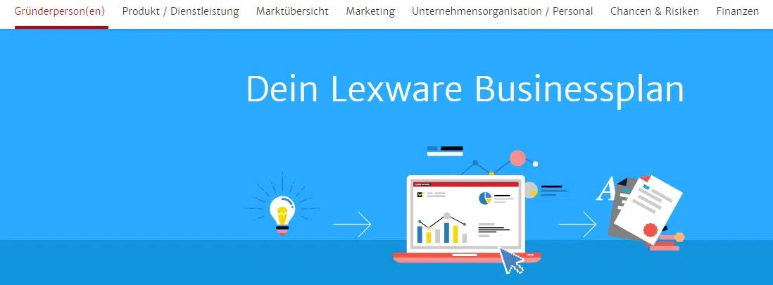 Lexware Businessplan: kostenfreies Online-Tool zur Erstellung eines Geschäftsplans