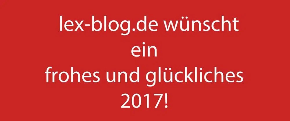 Frohes neues 2017