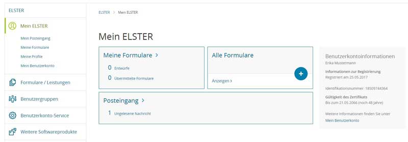 elster online registrierung