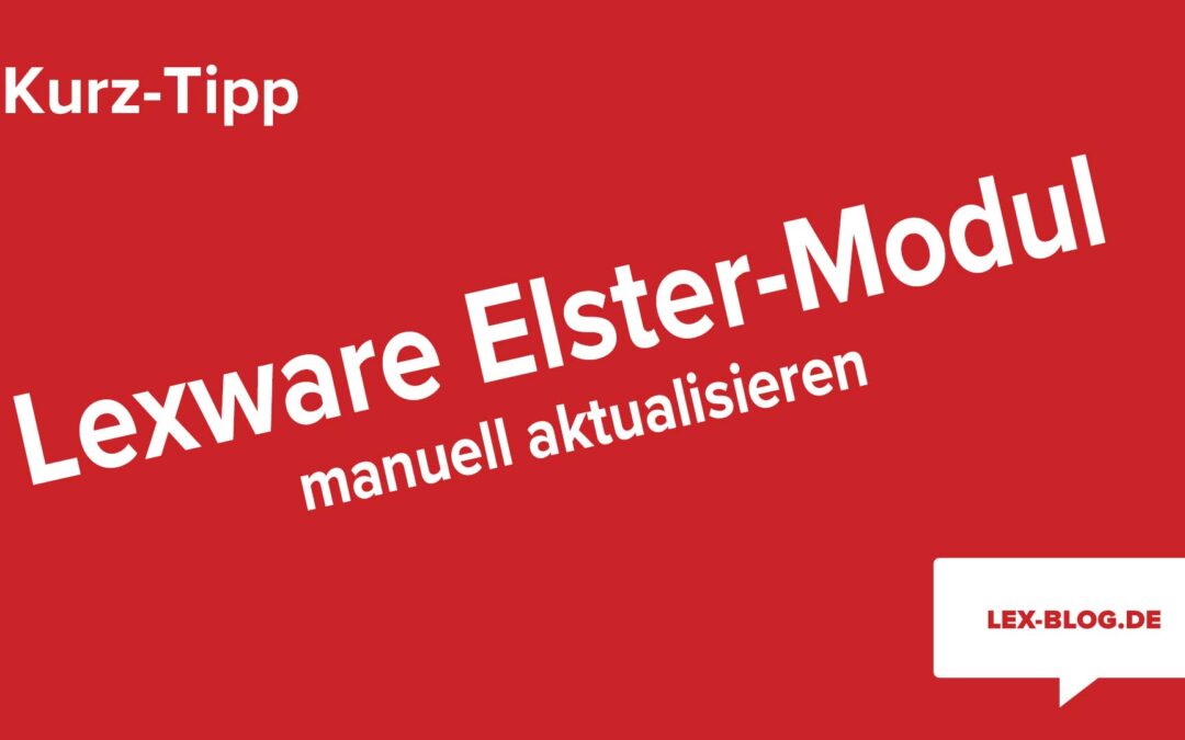 Lexware Elster-Modul nicht aktuell – Lexware Elster Modul aktualisieren