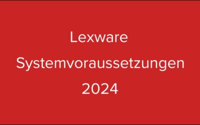 Lexware Systemvoraussetzungen 2024