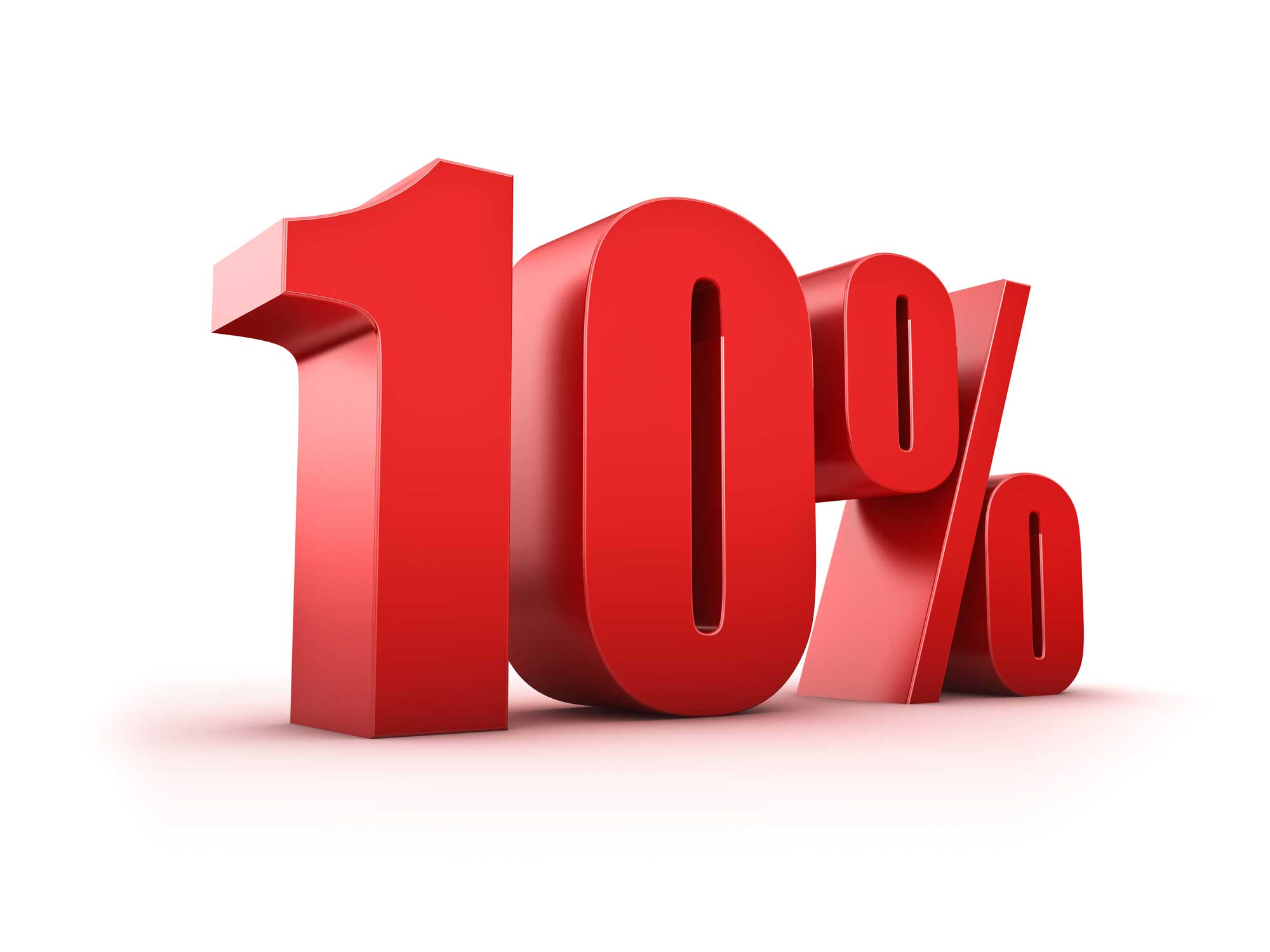 10% Nachlass