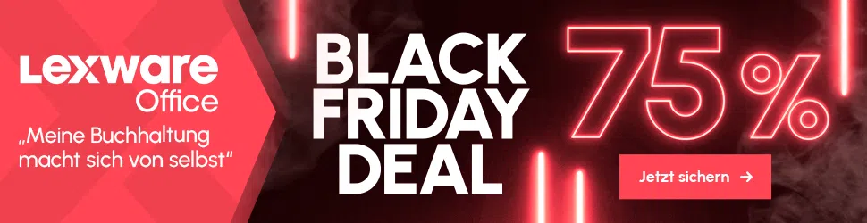 Black Friday Deal Lexware Office 75% Rabatt auf Lexware Office