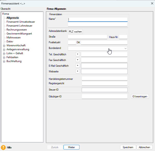 Neue Firma in Lexware anlegen neue Firma anlegen - Lexware pro / premium Version